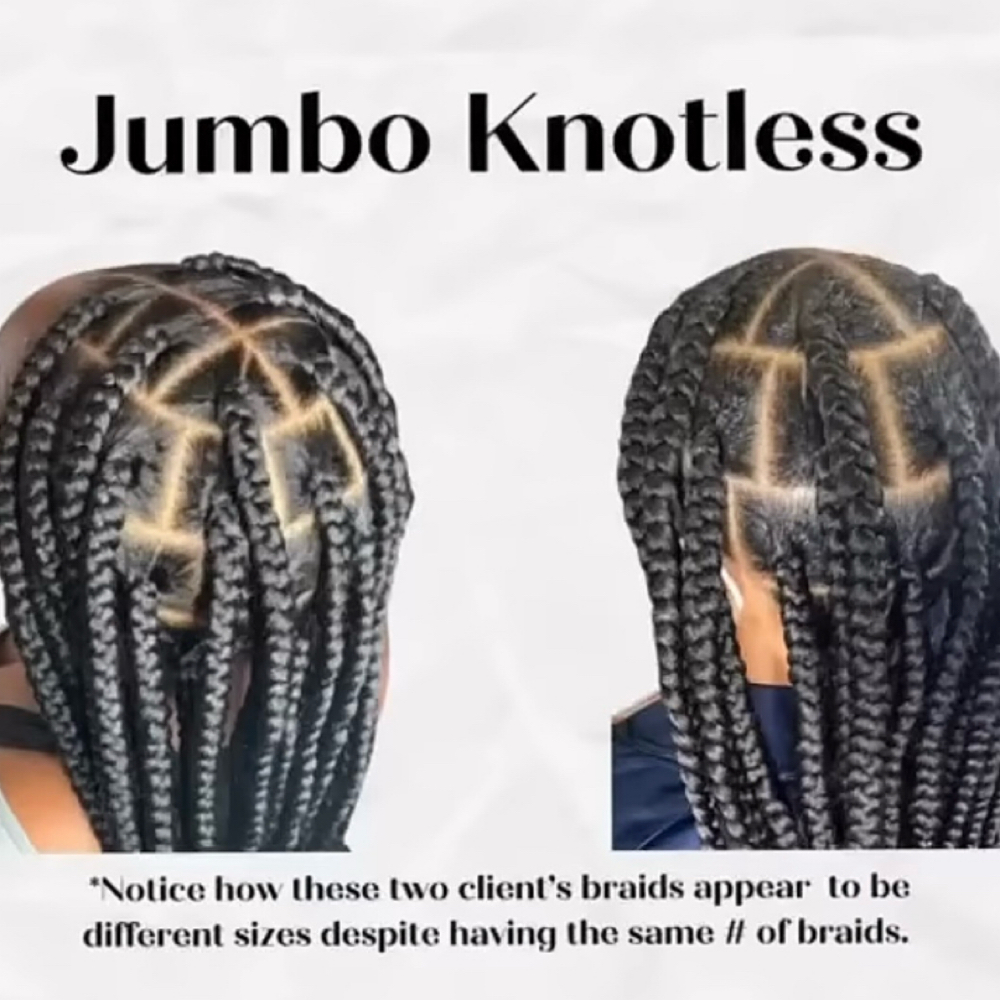 Jumbo knotless Braids