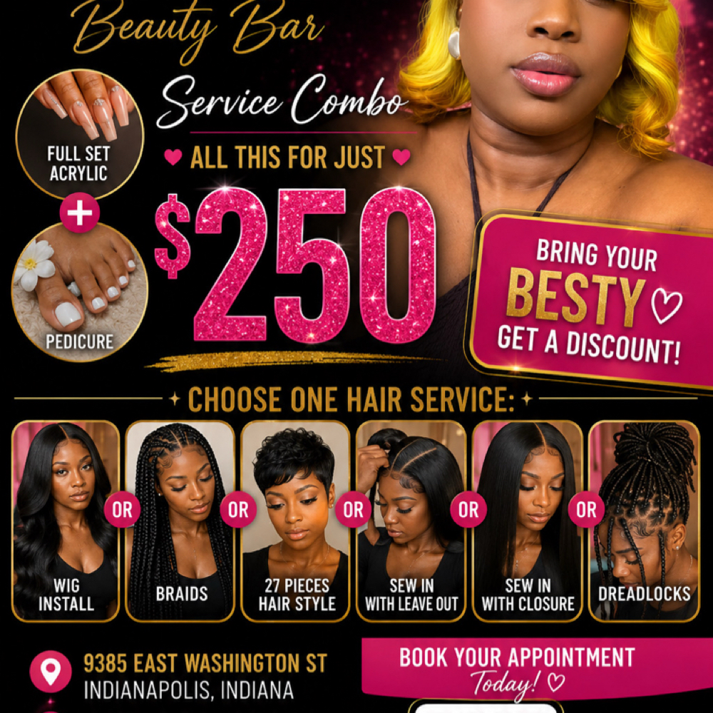 Special For 2 Service at Wadu beauty bar in Indianapolis, IN