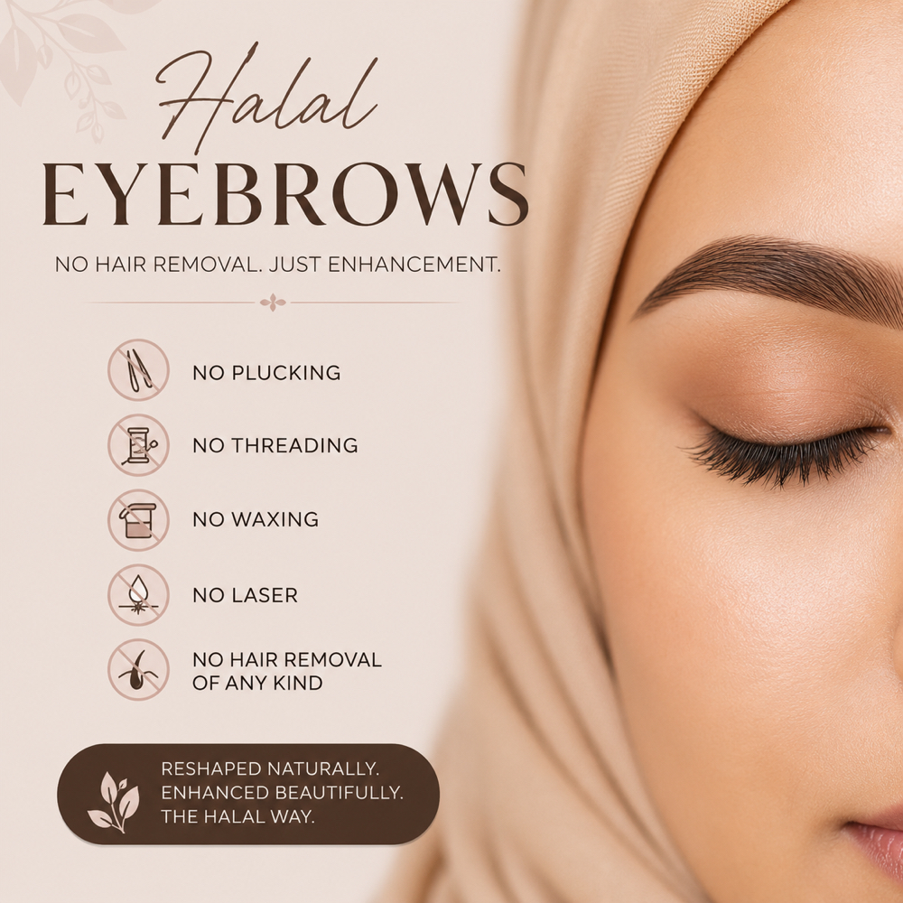 Halal eyebrow at Hair N All Salon in Temple Terrace, FL
