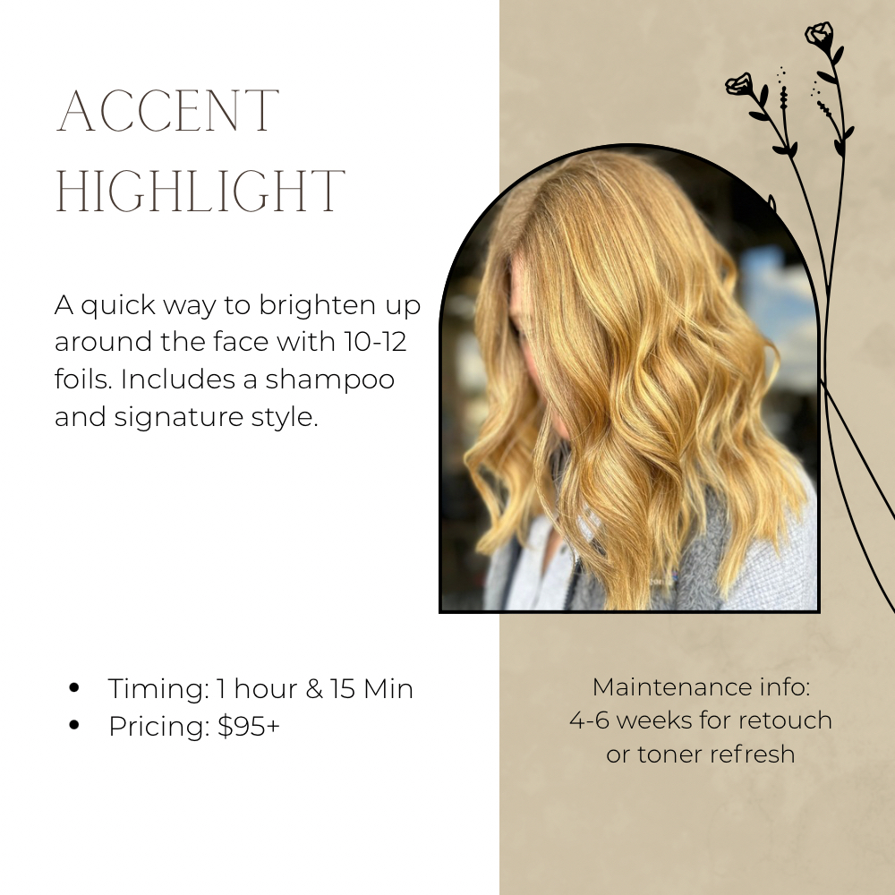 Accent Highlight at Carley’s Color Lounge in Fort Worth, TX