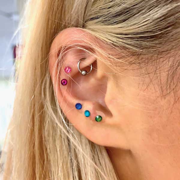 Ear Seeds Swarovski Crystals