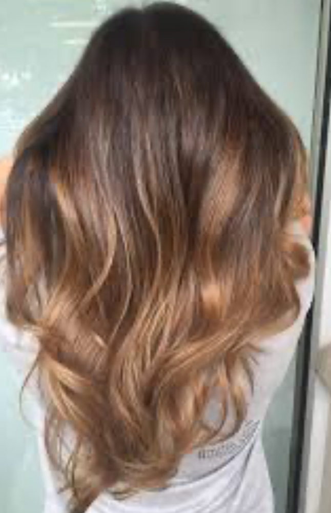 Ombre hair coloring