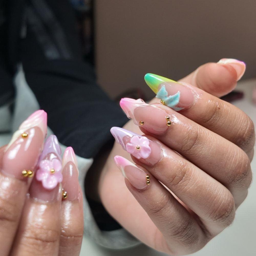 Long acrylic full set at The nail garden by Kali in Burnsville, MN