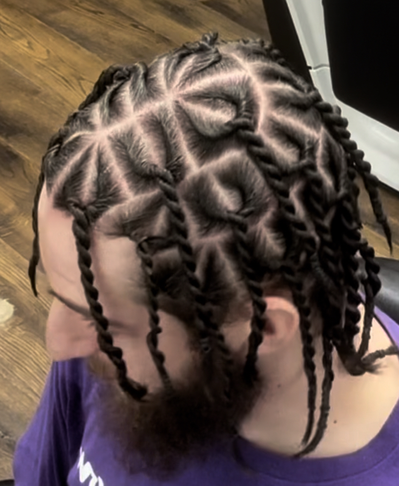 King Box Braids / Two-strand twist at Beautified Hair by Tabz in Allentown, PA
