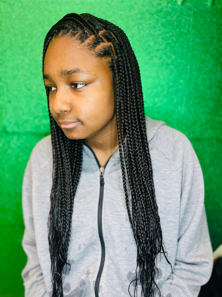 Large Knotless Braids