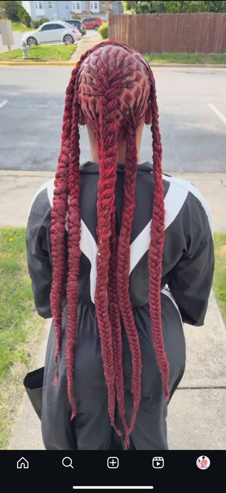 Jumbo Braids at Loc’d N Wit Tweet in Temple Hills, MD