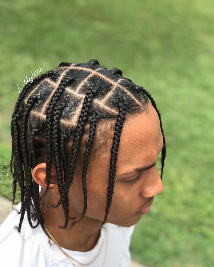 Male Box Braid
