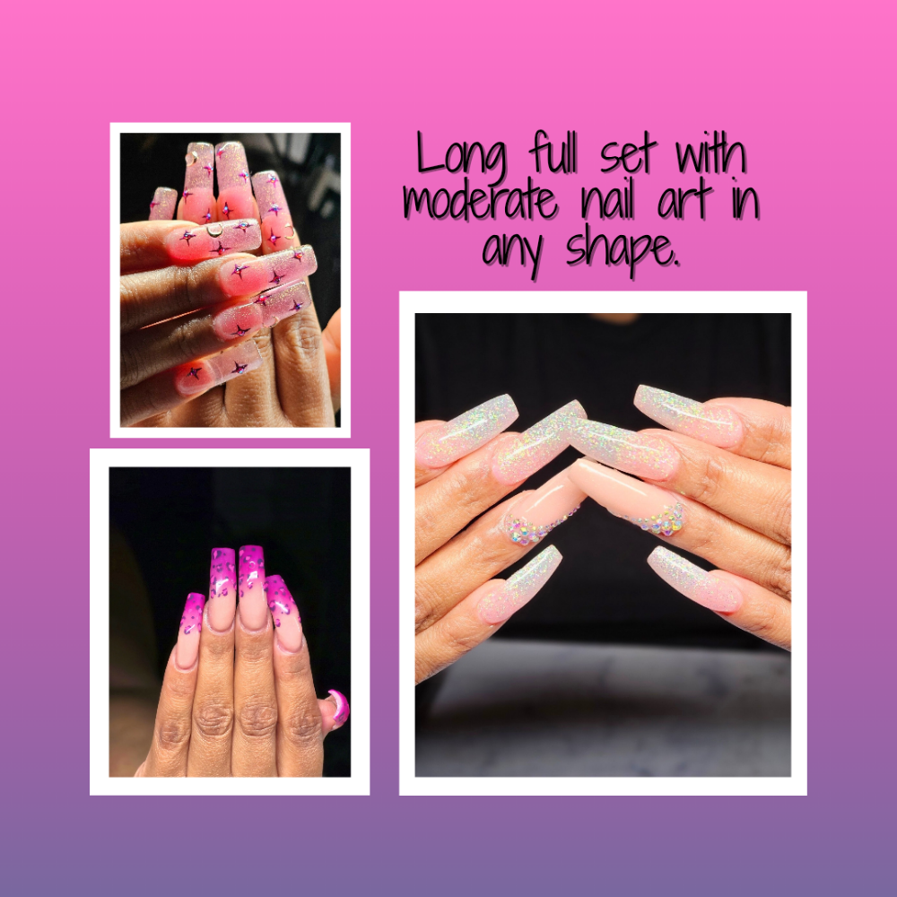 Long - Moderate at Vanessa's Creative Nails in Fresno, CA