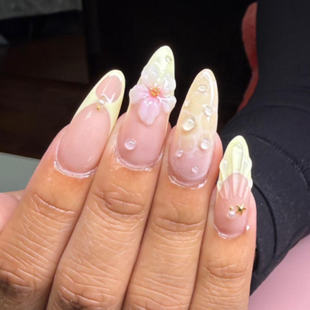 Gel-X Full Set w Charms/3d at Sweet Nail Studio in Carthage, TX