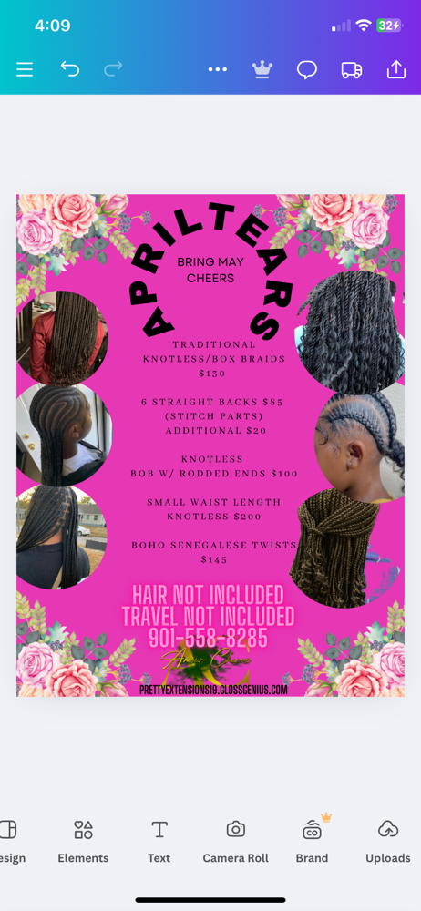 Traditional Box/Knotless Braids