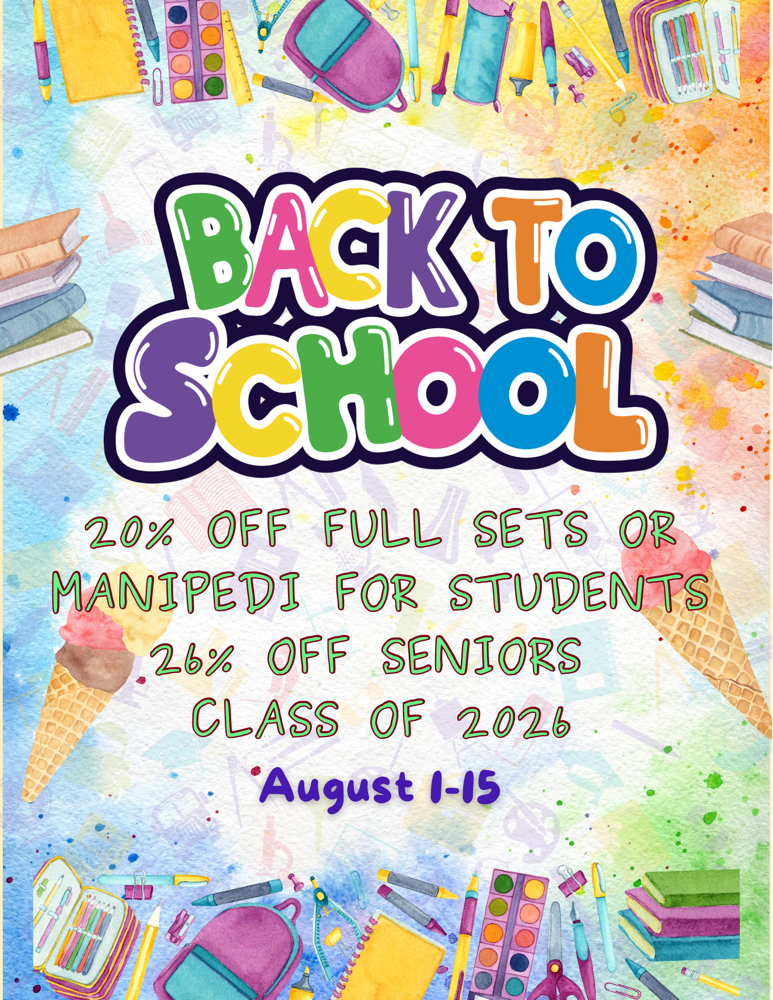BACK TO SCHOOL SPECIAL