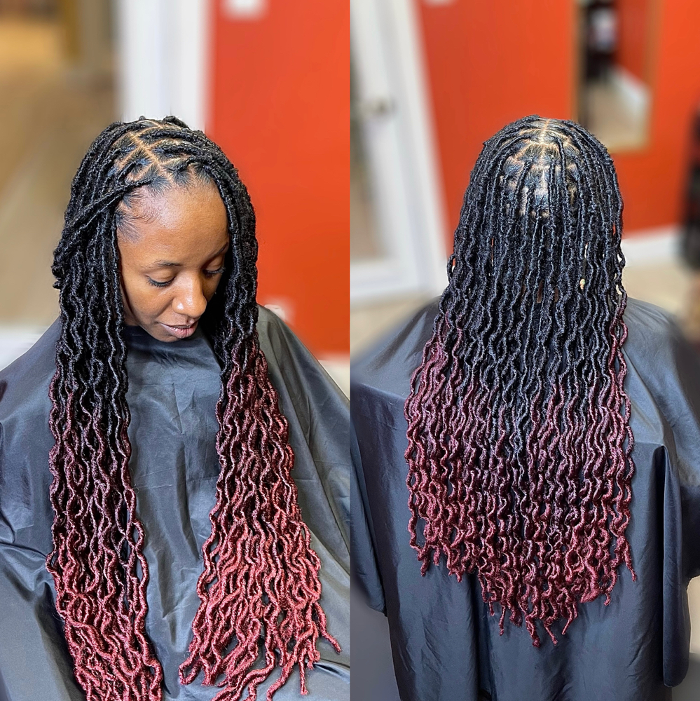 Crochet Style over Plaits at Tamia English in Phoenix, AZ