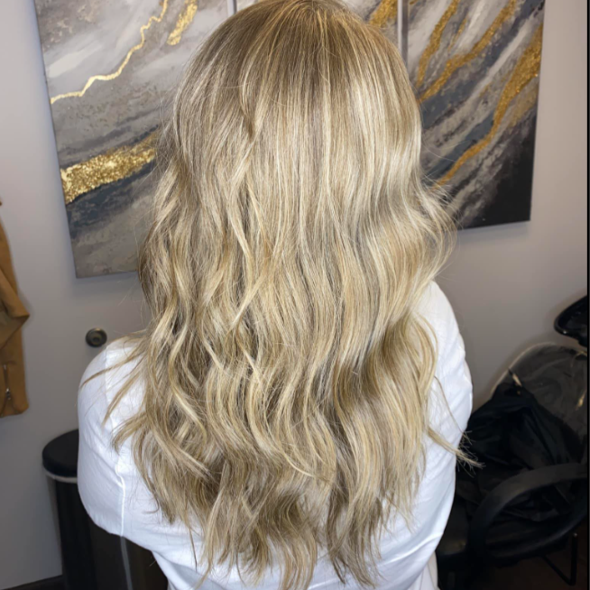 Partial Foil/Balayage, Toner & Cut at Hair Designs by Jessica in Cary, NC