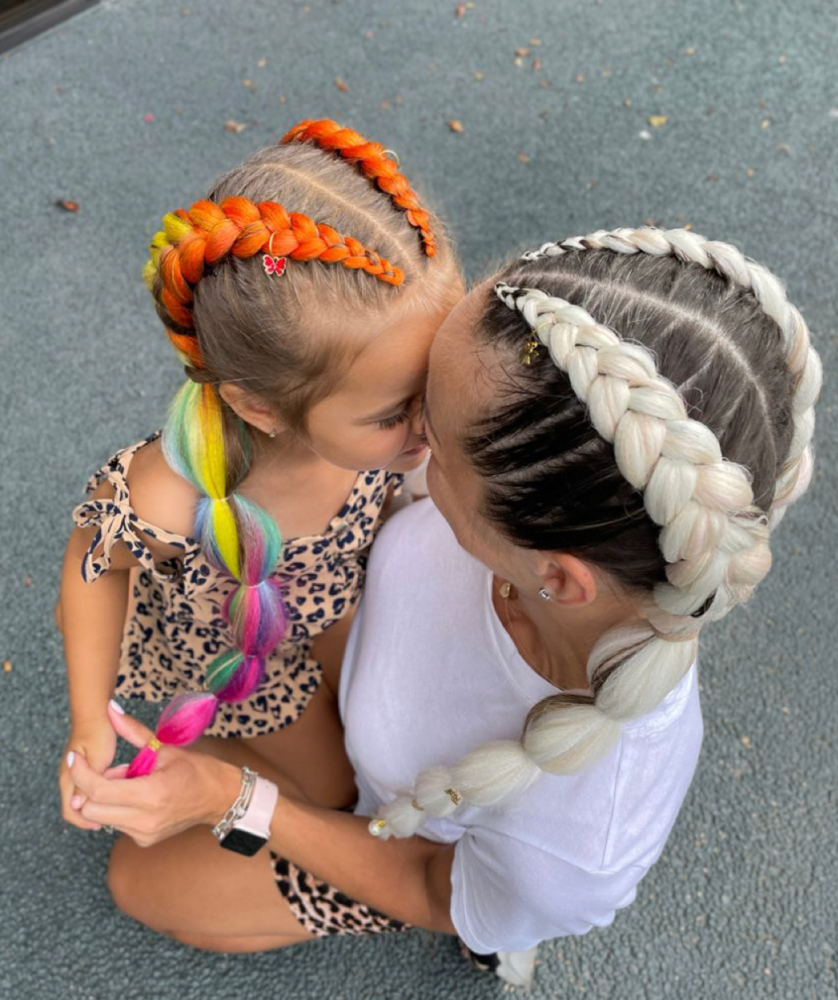 Dutch braids with extensions