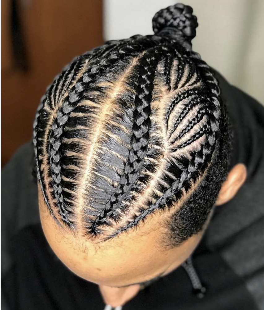 4-8  Stitched Braids ( Half Head)