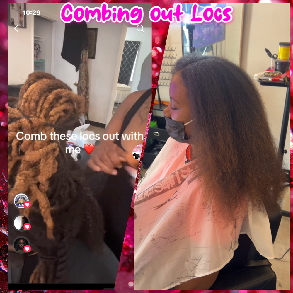 Comb Out Locs