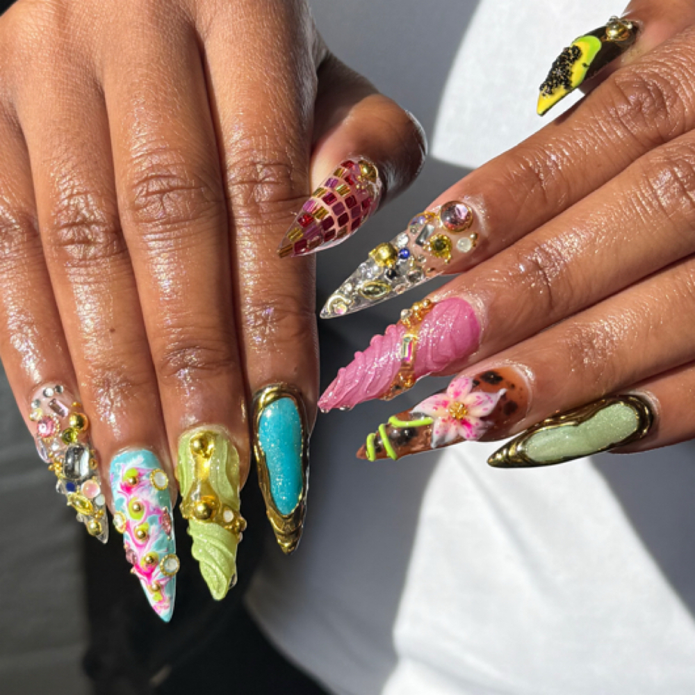 Apres Gel-X Extensions - Art Tier 3 at So Groovy Nails in Chicago, IL
