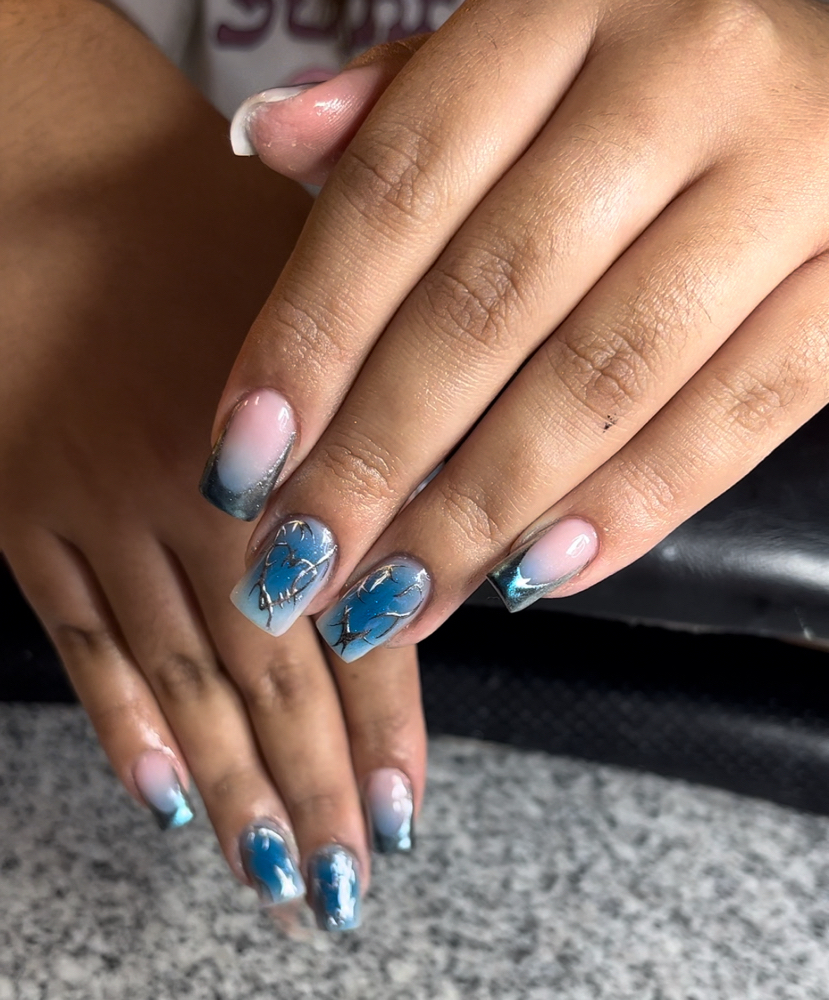 Hard Gel Overlay On Natural Nail