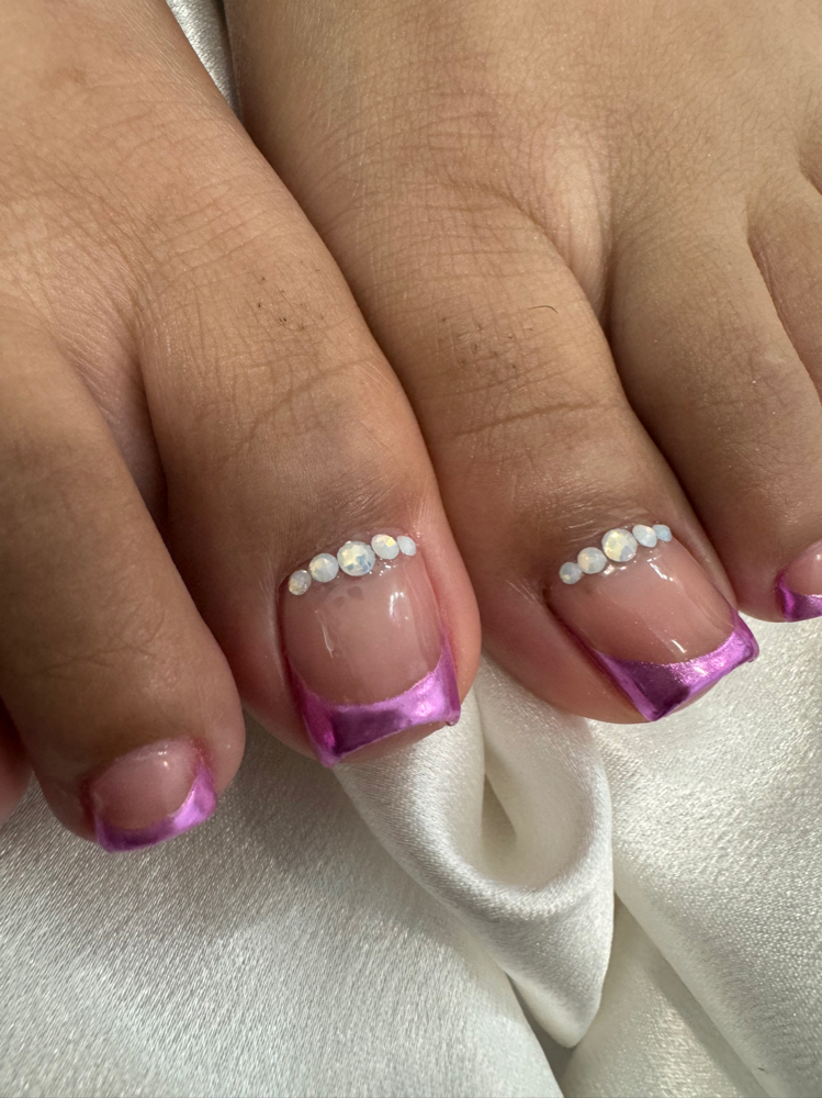Chrome French Tips