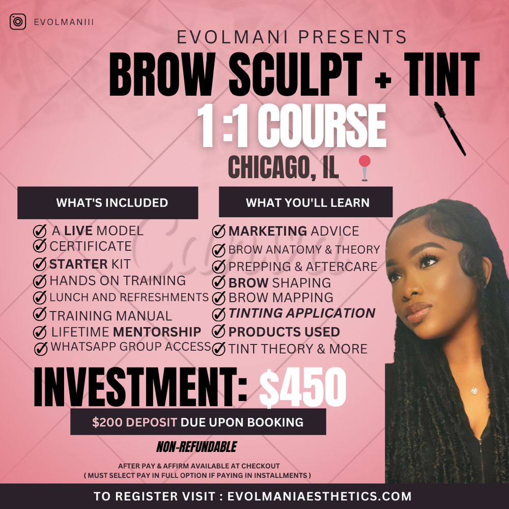 1:1 BROW SCULPT & TINT TRAINING