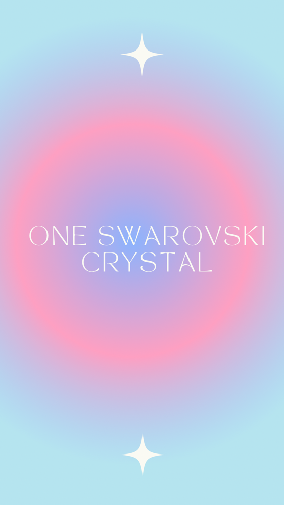 One Swarovski Crystal