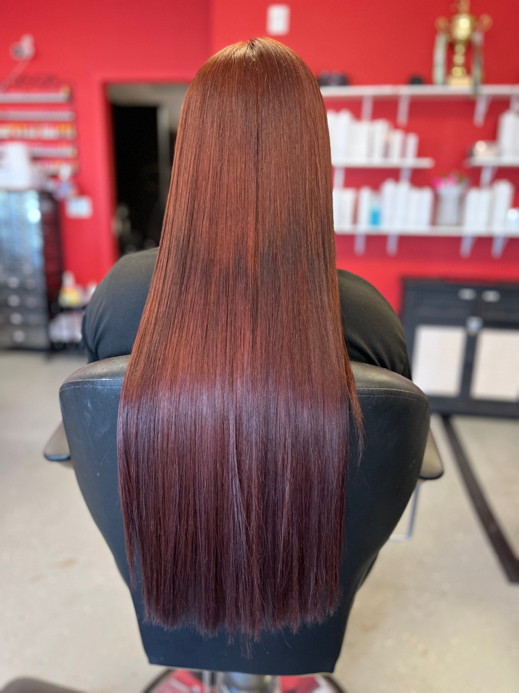 Keratin Treatment (Long Hair) at Glamour Salon in Garden City, KS