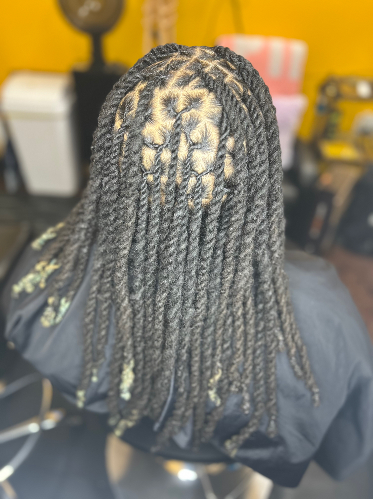 Extra Length Loc Retwist/Style