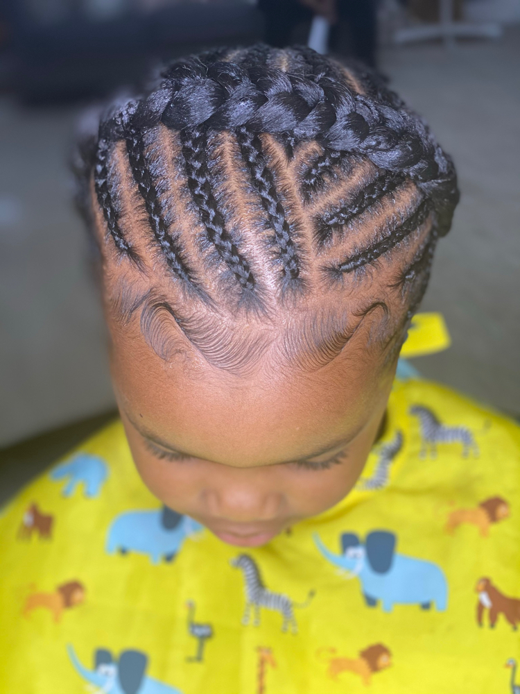 Little Girl Halo Braids (No Weave)