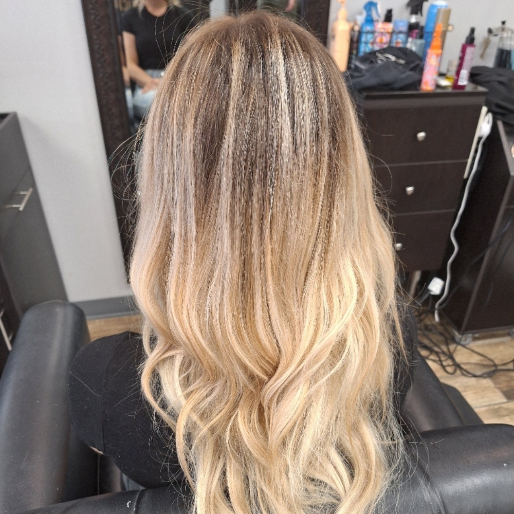Balayage/Custom Foil at Hair Bye Felicia at Vinyasa Salon in Liverpool, NY