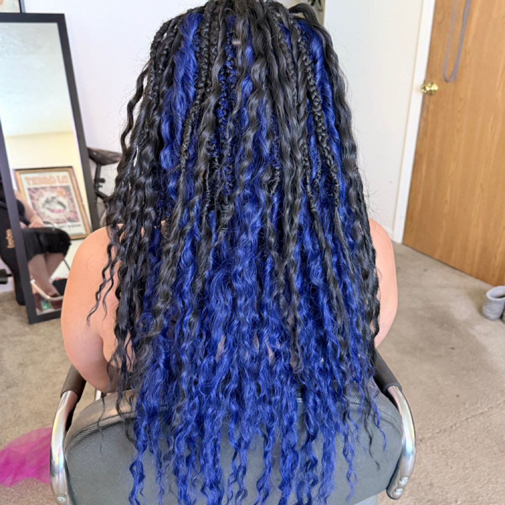 Braid-In Loc Extension Installation at Rooted Raven Studio LLC in Dayton, OH