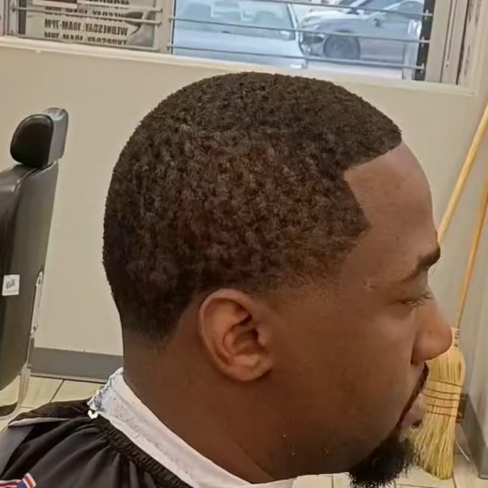 Men Haircut at Helena Braiding & Barber Lounge in Houston, TX