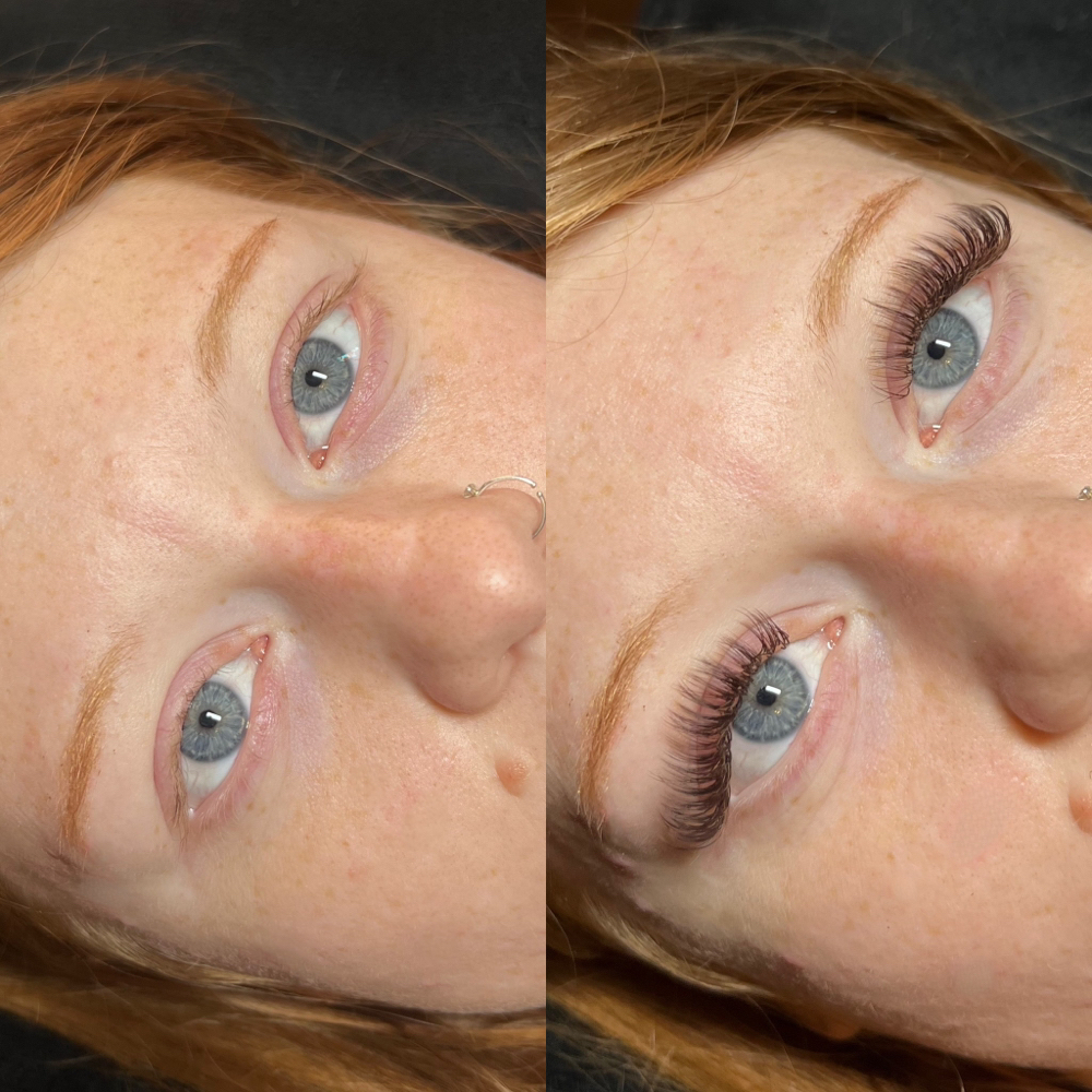 Brown Lash Extensions