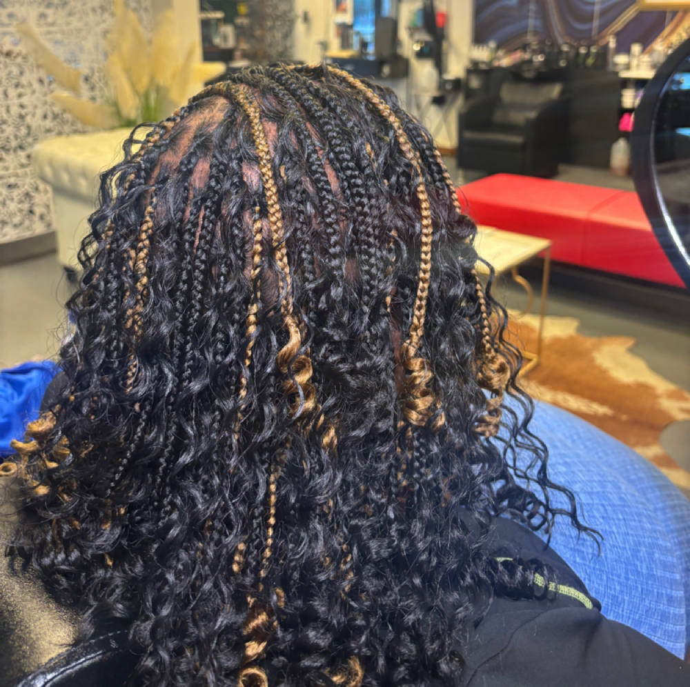 Knotless Boho Bob at XXI Shēk Hair Co. in Kingsland, GA