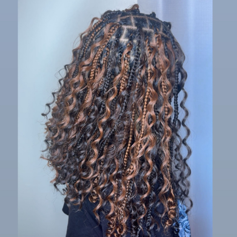 Knotless Boho Bob at XXI Shēk Hair Co. in Kingsland, GA