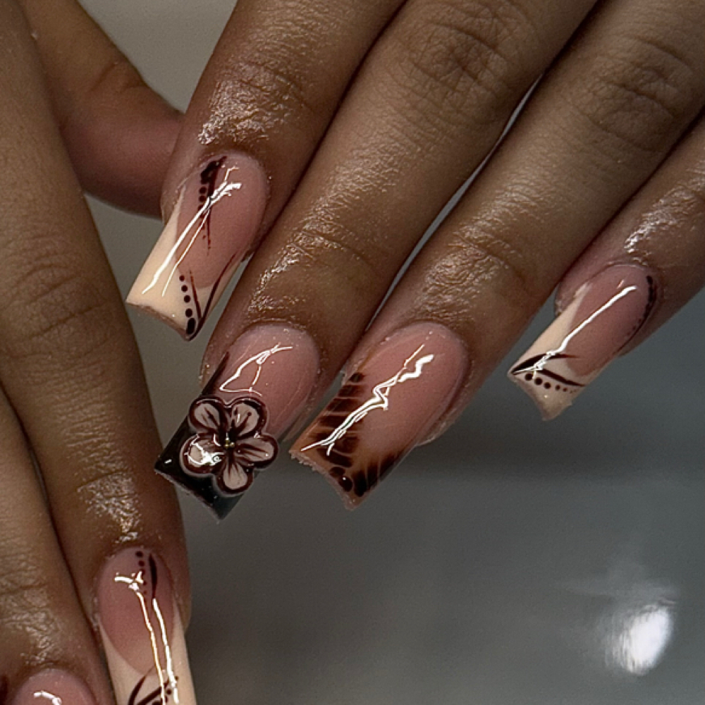 Medium Acrylic Full Set at Kaisha Nailz in Lawrence, MA