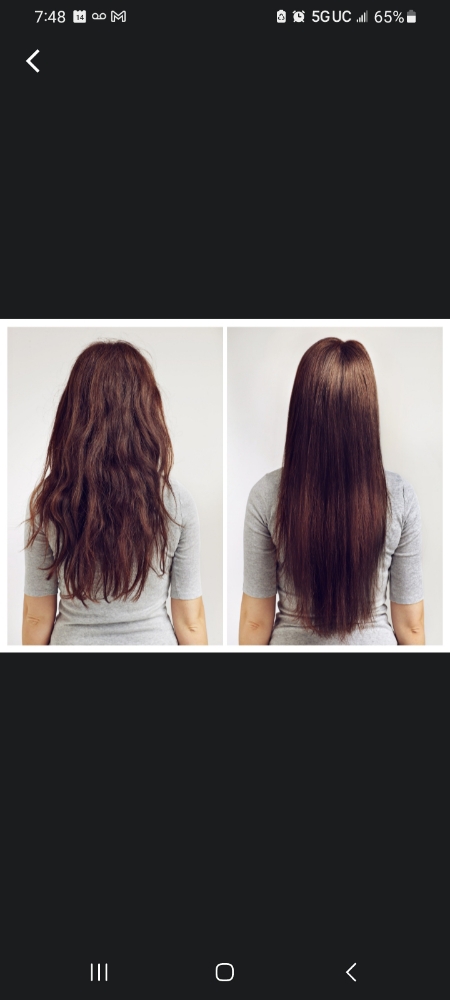 Hair protein treatment at Fly Girl Salon in Bristol, PA