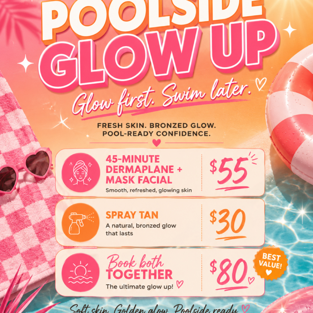 ☀️ Poolside Glow Up ☀️ at J.Vaughan Salon in Palo Pinto, TX