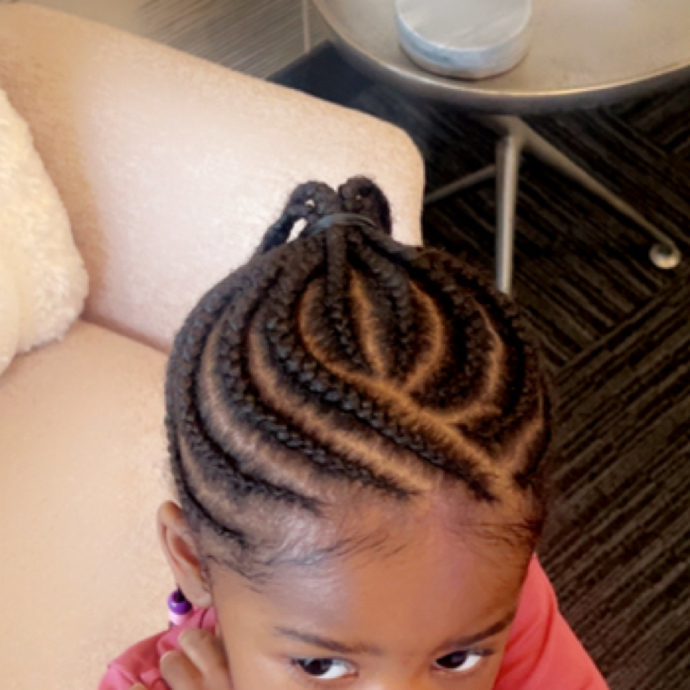 Kids Cornrows at G'Nels  Braids Studio in LYNNWOOD, WA