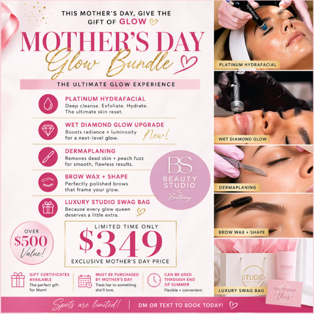 💐MOTHER’S DAY Platinum HYDRAFACIAL at Beauty Studio by Brittney in Frederick, MD