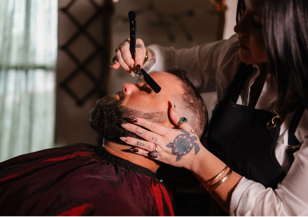 Razored Face Shaves at Bearded Lady in Greenville, TX