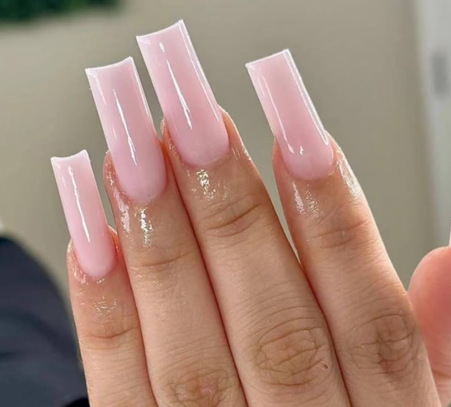 Long Solid Color Nails