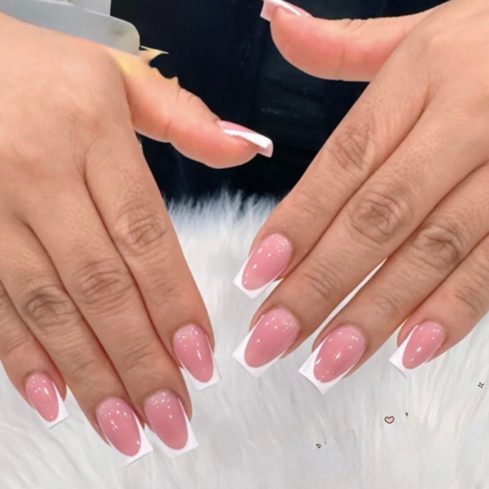 French Tip at Aura Nail Studio in Costa Mesa, CA
