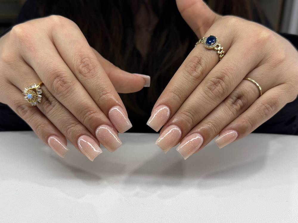 Acrylic Nails with Gel Polish
