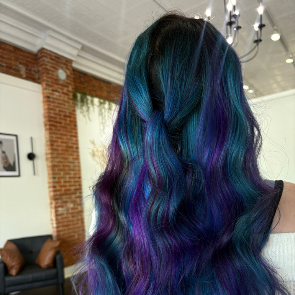 Vivid/fashion Color Added at H & B House Of Hair in Sterling, IL