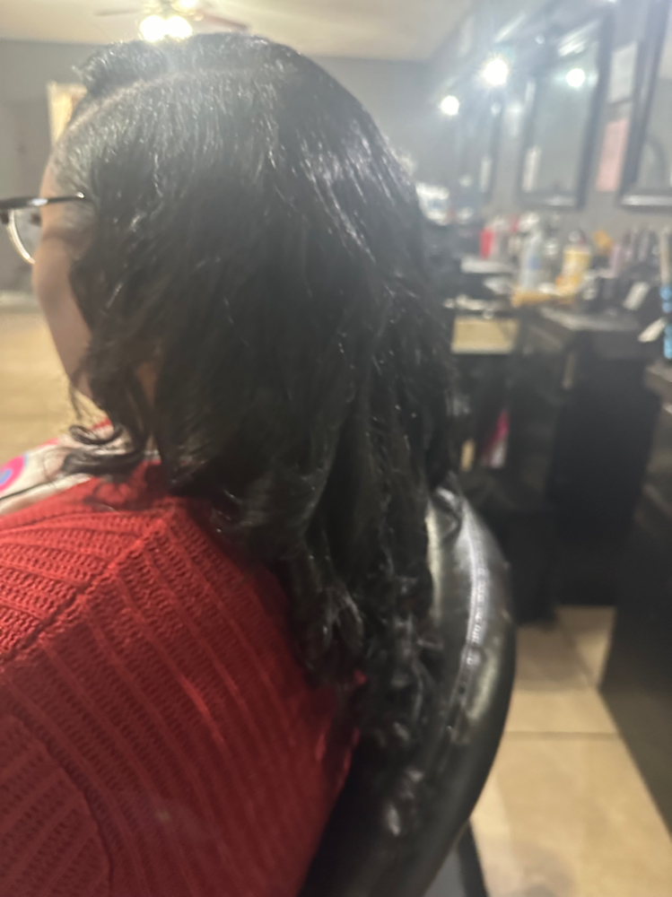 Blow Out With Curls