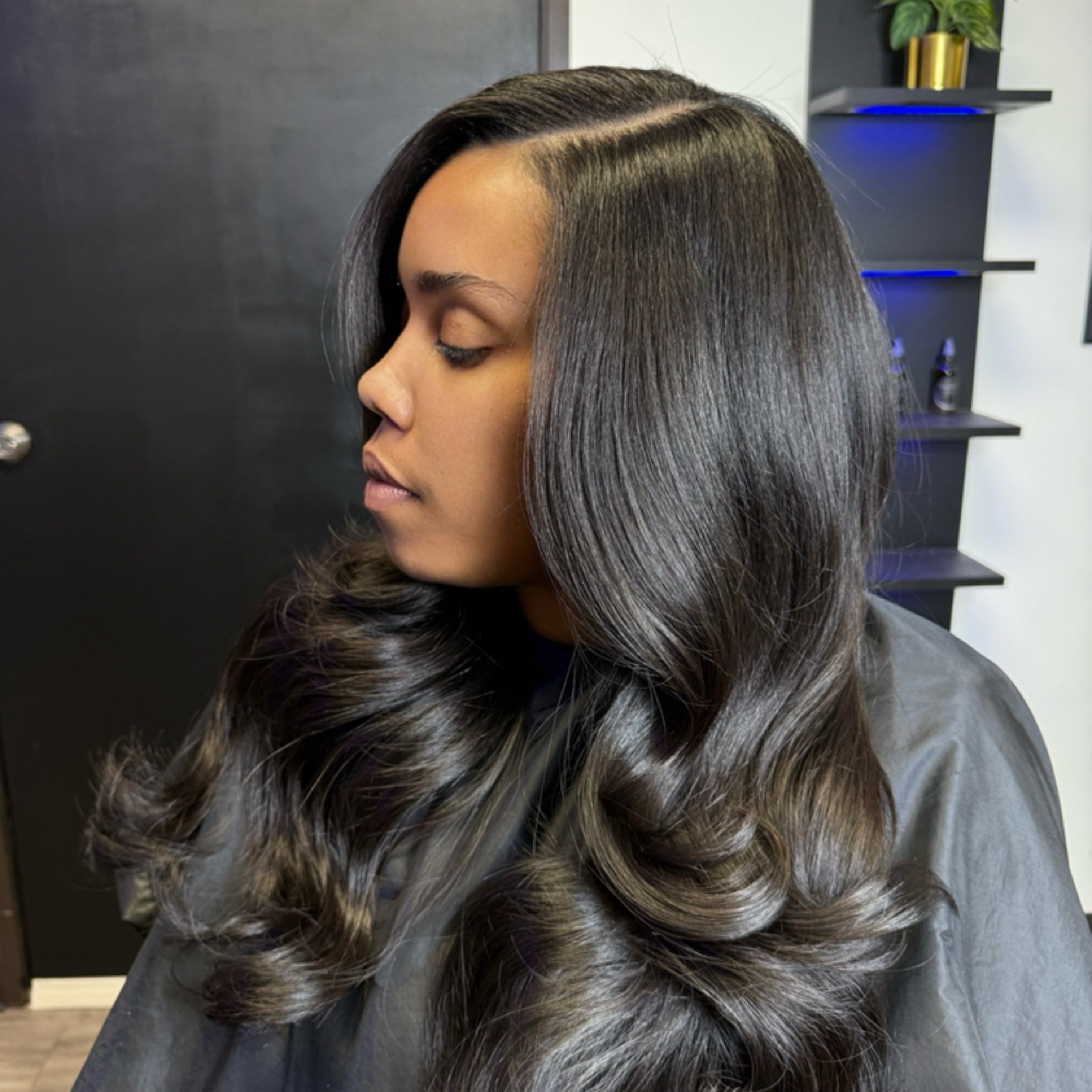 Gloss Girl Traditional Sew In at Gloss Hair Company in Dallas, TX