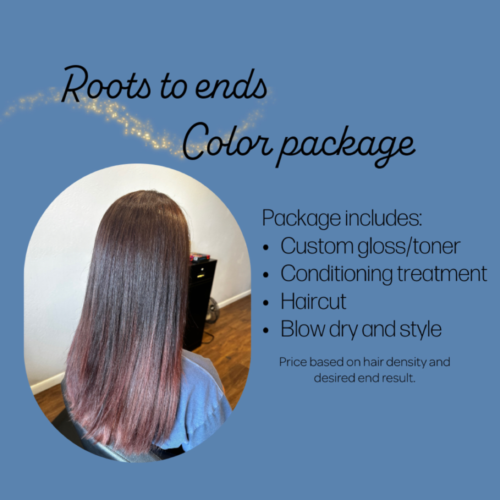 Roots To Ends Color Package at Styled by Melisa in Summerland key, FL