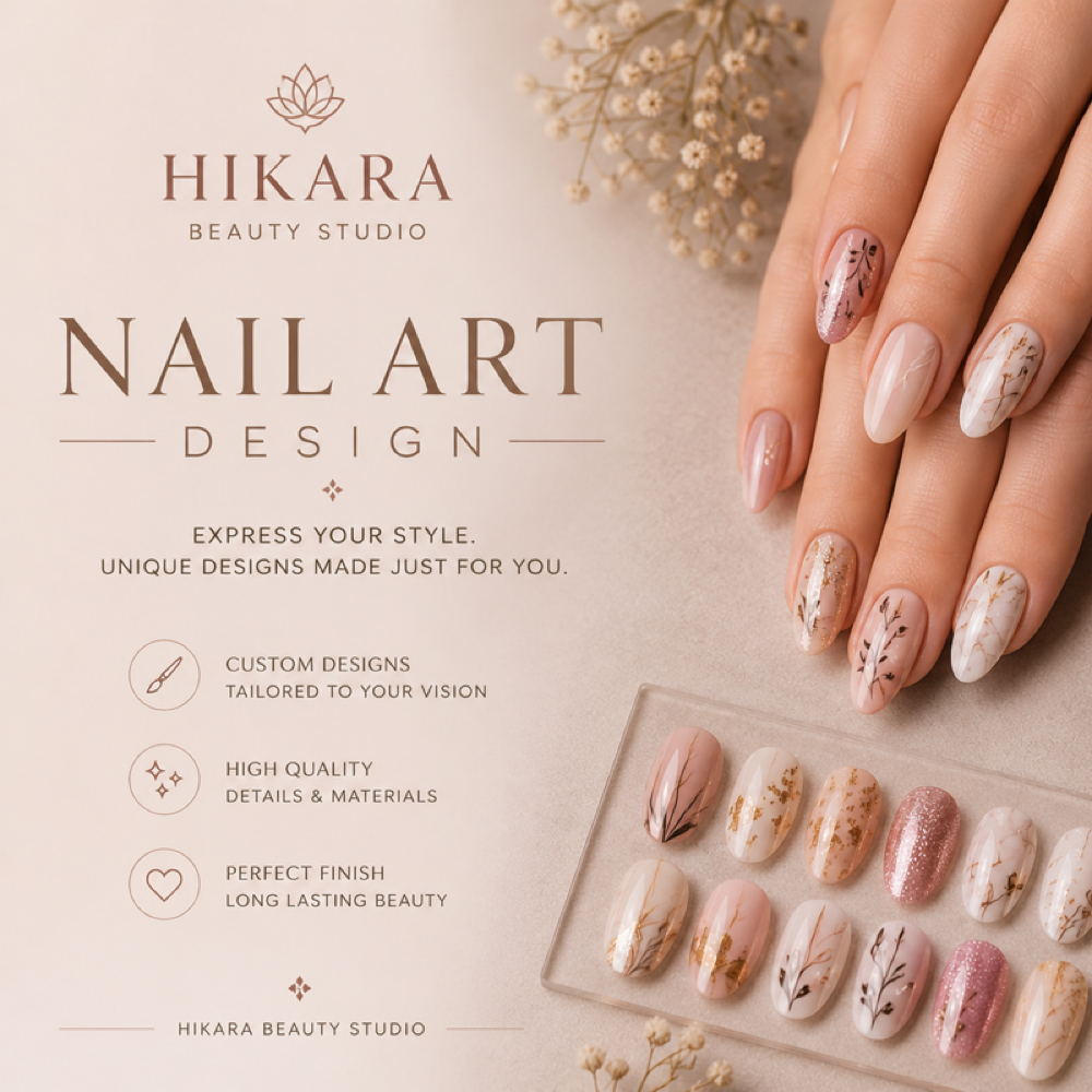 Nail Art Design at HIKARA beauty studio in Gaithersburg, MD