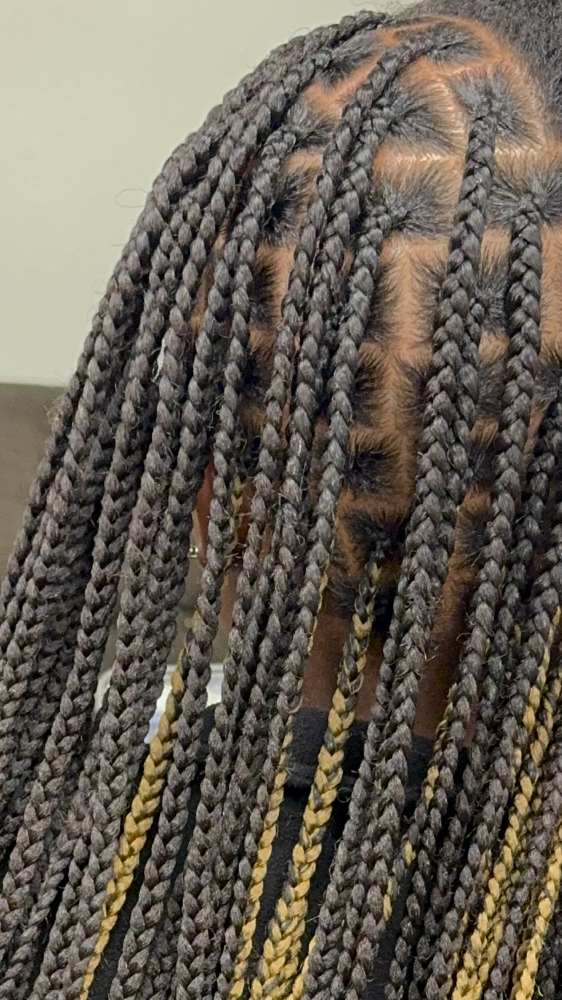Medium Knotless Braids at Crowned by Asia in Houston, TX