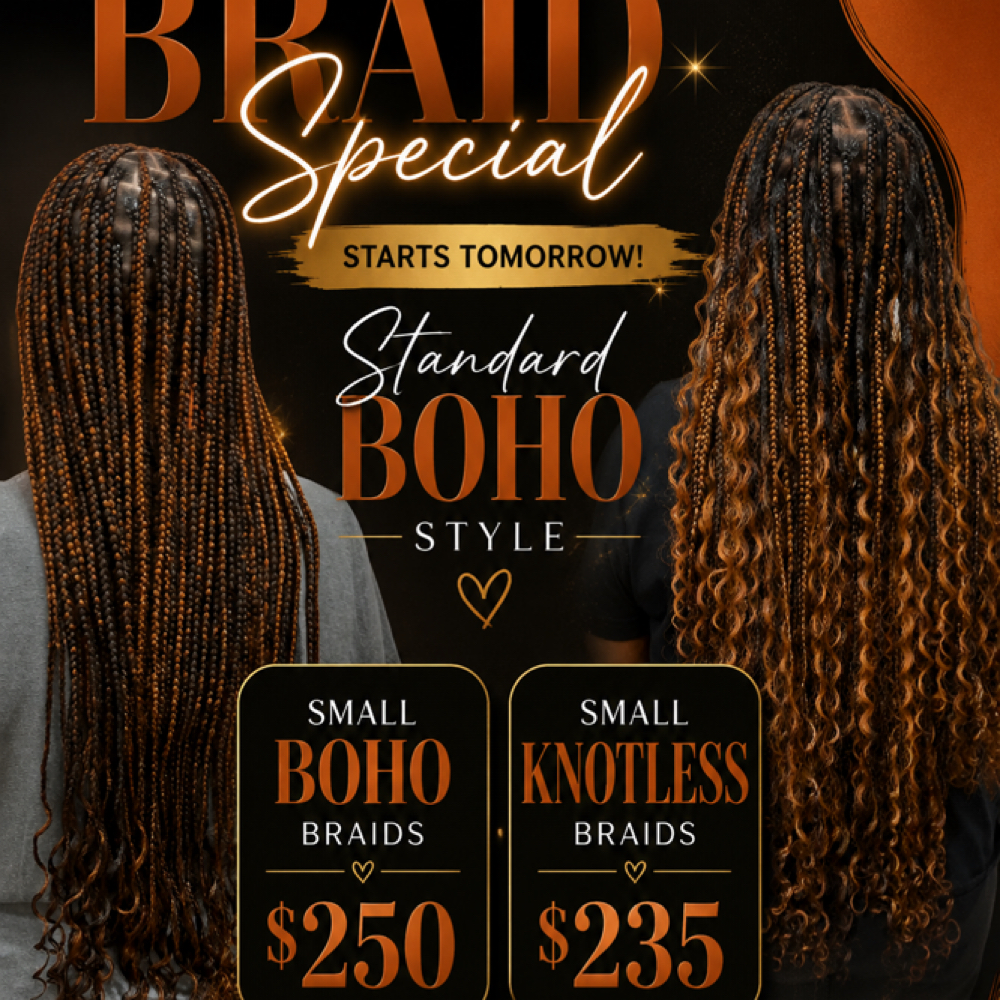 Small Knotless Special at KAUTE STYLEZ STUDIO in Forestville MD, MD